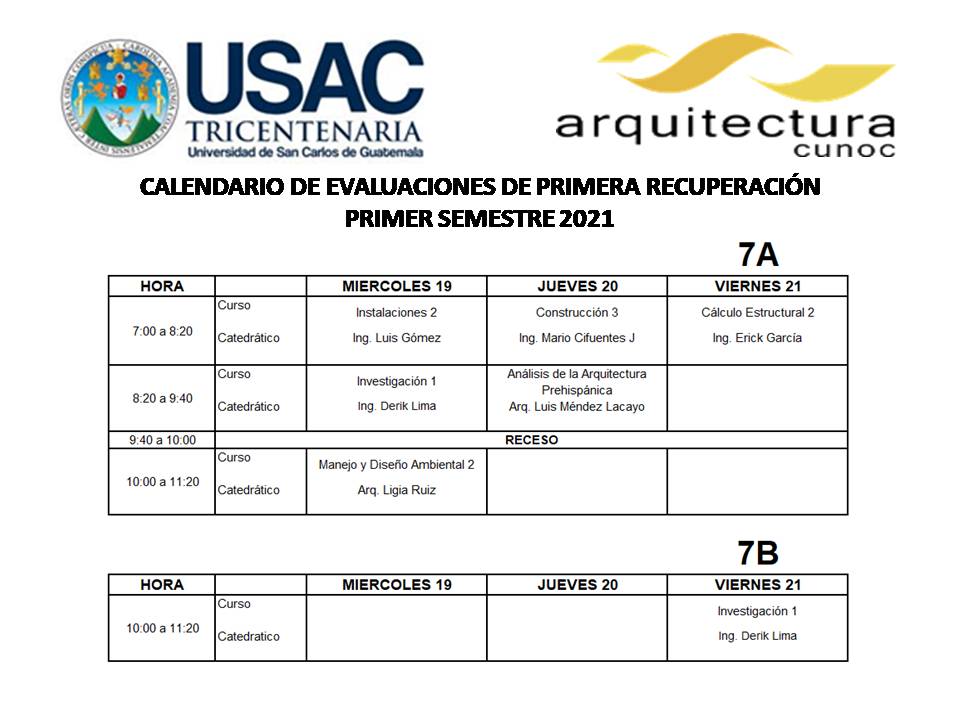 Calendario de Exámenes de 1a. Rec. 2021-1 (4)